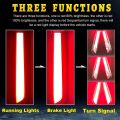 iJDM Full LED Vertical Fit Tail/Brake Light Bar For 2010-2023 Toyota 4Runner,OEM Rear Windshield Outside Liftgate Molding Trims. 