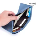New Women Genuine Leather Purses Female Small Cowhide Wallets Lady Coin Bag Card Holder Large Capacity Money Bag Portable Clutch. 