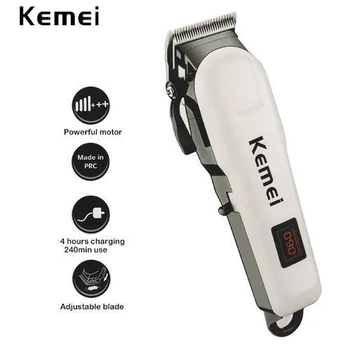 Kemei%20KM-809A%20Digital%20AC/DC%20Electric%20Rechargeable%20Professional%20Hair%20Clipper%20Trimmer%20-%20Image%203