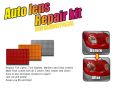 Car Auto Lens Repair Kit DIY Grid Pattern Car Headlights Taillight Repair Tool Set Car Lights Crack Repair Film Polish Red Amber. 
