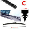 Car Wiper Rubber Strips Refill Wiper Blade Replacement Parts All Types Seasons Windshield Wiper Blades Blade Soft Car Accessorie. 