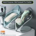 Soap holder Smart | Soap Dispenser | Soap holder for bathroom | Soap dish modern style and space saving | Leaf shape soap holder | self draining bathroom fitting by KYCHEN PLUS. 