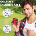 Hole in One Club Golf Ball Marker with Magnotic Hat Clip Funny Golf Gift for Men Woman golf hat clip. 