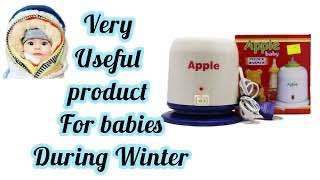 Apple Baby Electric Milk & Food Warmer Machine for Newborn Babies | Winter Special Infant Bottle Heater | Safe Heating Device for Baby Feeding & Milk Warming
