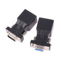 1PC DB9 RS232 Male/Female To RJ45 Female Adapter COM Port to LAN Ethernet Port Converter. 
