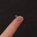 1PC 16G New Cross Heart Flower Crown Tragus Helix Stainless Steel Labret Lip Bar Rings Stud Cartilage Ear Piercing Body Jewelry.