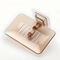 Transparent Soap Rack No Drilling Wall Mounted Layer Soap Holder Soap Sponge Dish Bathroom Accessories Soap Dishes Self Adhesive. 