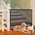 Pet Dog Barrier Fences With 4Pcs Hook Pet Isolated Network Stairs Gate New Folding Breathable Mesh Playpen For Dog Safety Fence. 
