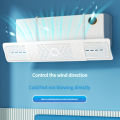 ABS Plastic Air Conditioner Wind Deflector, Traditional Design AC Baffle Board, No Drill Installation for Wall-Mounted AC Units. 