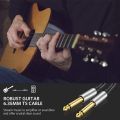 6.35mm Instrument Cable 6.35mm Mono Jack 1/4" TS Cable Unbalanced Guitar Patch Cords/Instrument Cable Male to Male. 