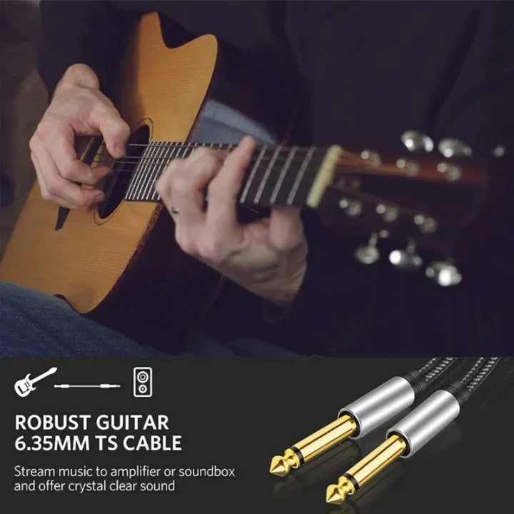 6.35mm%20Instrument%20Cable%206.35mm%20Mono%20Jack%201/4"%20TS%20Cable%20Unbalanced%20Guitar%20Patch%20Cords/Instrument%20Cable%20Male%20to%20Male%20-%20Image%202