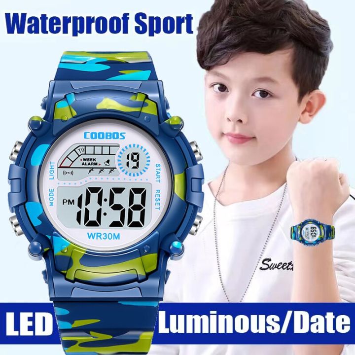 New Military Watch For Child Boy Girl Sport Digital Kids Watches Alarm