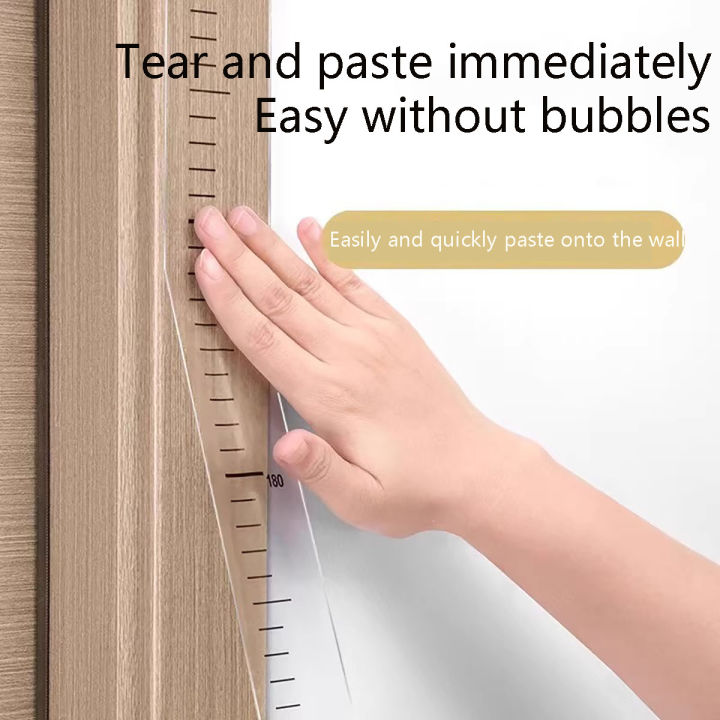 2m Wall Height Measurement Card - Easy-to-Read, Contemporary Style, Durable PC Material Used for measuring height