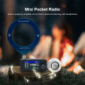 SI4732 Mini Radio 0.5-108mhz LSB USB AM FM All Band Radio Receiver 1.9inch IPS Screen HF SW MW VHF Radio with External Speaker. 