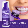 9D white Mousse Tootaste Teeth Removing Yellow Teeth Cleaning Tooth Stain Oral Fresh Tooth Care Product.