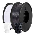 PETG 200G 3D Printer Filament Black and White 1.75mm High Quality FDM Printing Material Solid Color for 3D Printing. 