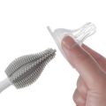 3Pcs Silicone Bottle Cleaning Brush 360 Degree Cup Brush Glass Cleaner Baby Pacifier Straw Scrubber Kitchen Cleaning Tool Set. 