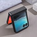 Luxury Business Leather Phone Case for Motorola MOTO Razr 60 50 Ultra Cloth Car Magnetic Holder Drop-proof Protect Cover Funda. 