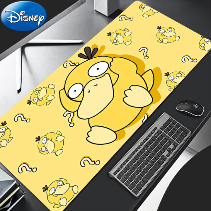 Gaming Mouse Pad P-Pokemon Psyduck 90x40cm Anime PC Computer Gamer Desk Mouse Mat For CS GO Office Laptop Kawaii  Mousepad