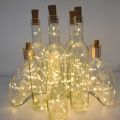 10 20 30 LED 1M 2M 3M Cork Shaped Silver Copper Wire String Fairy Light Wine Bottle for Glass Craft Christmas DIY Party Decor. 