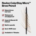 Revlon®ColorStay Micro Brow Pencil™0.09g Revlon eyebrow pencil with brush. 