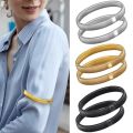 Classic Style 1/2Pcs Anti-Slip Elastic Shirt Sleeve Holders Metal Armbands Band Stretch Garters For Women Men Practical.