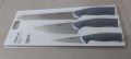 IKEA Andlig 3 Piece Knife Set Light Gray/White Bread Knife | Cook's Knife | Paring Kinfe. 