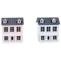 1:12 Dollhouse Miniature Wooden Little House Model Lovely Villa Doll House Decor. 