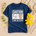 Caution I Have No Filter T-Shirt Bubu Dudu Bear Sarcastic Humor Shirt Funny Couples Casual Tshirt Men Women Daily Life Cotton T. 