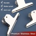 1pc/3pcs/5pcs Large Bull Paper Clips 14.5cm/5.7in,School Supplies for Bulletin Board,Artworks,Food Bag,Photos,Metal Chip. 