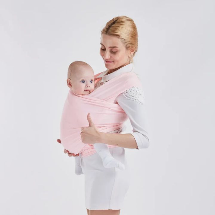 Cotton%20Baby%20Wrap%20Carrier%20Newborn%20to%20Toddler%20Stretchy%20Cotton%20Travel%20Baby%20Wrap%20Carrier%20Baby%20Sling%200-36%20Months%20Portable%20Breathable%20-%20Image%206