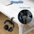 Desk Mount Universal Office Hanger Gaming Headphone Stand Bracket Display Rack Headset Holder Hook Space Saving Table Clamps.