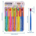 5 Packs of Chocolate Swiss Caring Soft Nylon Bristle Toothbrush Set, Ergonomic Handle, Ideal Choice for Travel and Hotels. 
