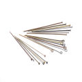 200pcs 16/20/25/30/35/40/45/50mm Flat Head/Ball Head/Eye Head Pins Metal Headpins For DIY Jewelry Findings Making Accessories. 