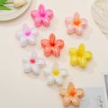 Large 8 cm Hair Clip Flower Claw pack of 2 and pack of 1 | Stylish Anti-Slip Women’s Hair Accessory | Durable Plastic Headwear for Summer Daily Use multi pack. 