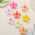 Large 8 cm Hair Clip Flower Claw pack of 2 and pack of 1 | Stylish Anti-Slip Women’s Hair Accessory | Durable Plastic Headwear for Summer Daily Use multi pack. 