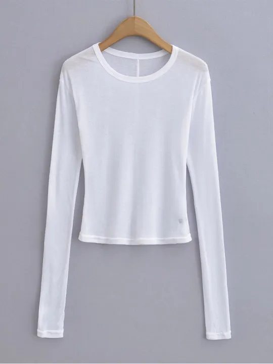 Women%20Crew%20Neck%20Fitted%20Long%20Sleeve%20Semi%20Sheer%20T-shirt%20-%20Image%206
