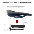 Samana Black Soft Comfortable Carbon Road Bike Saddle MTB Lightweight Only 128g T800 Material. 