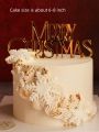 3/5pcs Minimalist Christmas Acrylic Cake Topper, Christmas Cake Decoration, Holiday Cake Decoration, Christmas Baking Decoration. 