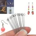 100Pcs Eye Pins for DIY Jewelry Making, Eye Pins Jewelry Making Pin Metal End eyepins for Craft Earring Bracelet Necklace Pendant Supplies. 