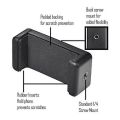 Mini Tripod with Smartphone Holder - Compatible with All iPhone & Android Smartphones. 