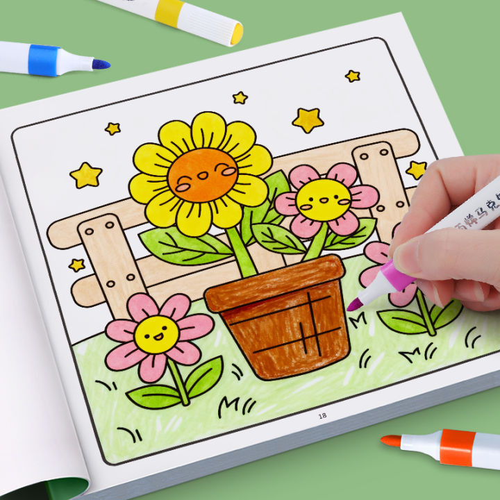 Children's%20Painted%20Painting%20Book%20Cozy%20Friend%20Cute%20&%20Comfy%20Coloring%20Book%20Picture%20Book%20School%20Early%20Education%20Enlightenment%20-%20Image%203