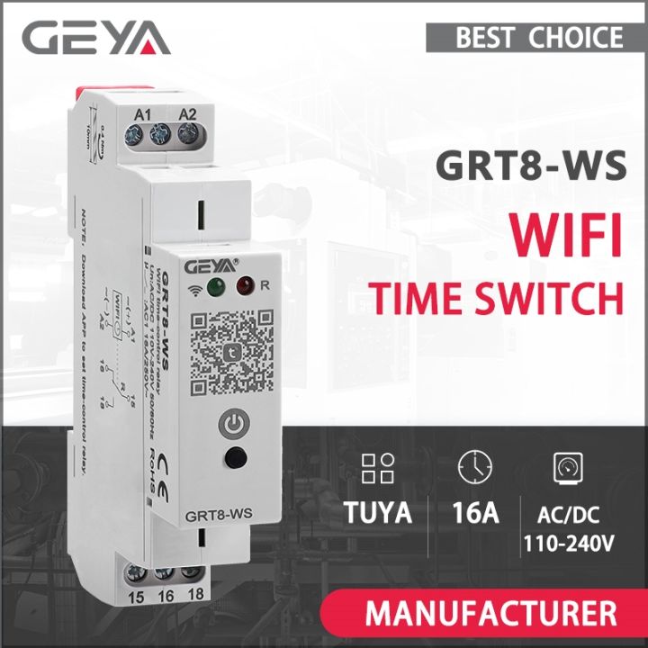 GEYA GRT8-WS TUYA WiFi Time Control Switch WiFi Time Relay Smart Home ...