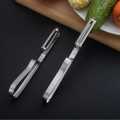 PeelerGrater  Cutter Slicer Double Planing Stainless Steel Serrated Blades Julie Julian Piller for Potato Carrot Cucumber Apple Melon Vegetables & Fruits Multi-functional Cooking Tool Gadget for Kitchen Accessories. 