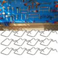 5Pcs Pegboard Plier Holders Stainless Steel Double Loop Pegboard Hooks Accessories Shelving Display Hooks for Store. 