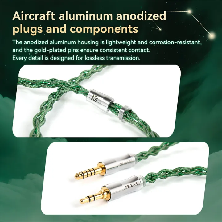 KBEAR%20Aegis%20Wire%20MH04%204%20Cores%20High-purity%20Silver-plated%20OFC%20HiFi%20Headphone%20Upgrade%20Cable%20-%20Image%202
