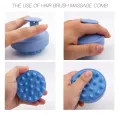 Silicone Shampoo Brush Head Scalp Massage Comb Hair Washing Comb Body Massage Brush Bath Shower Brush Salon Hairdressing Tool. 