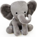25cm Gray Elephant Stuffed Plush Toys Kawaii Animals Soft Sleeping Stuffed Pillow Doll Plushie for Baby Room Decorative . 