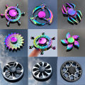 EDC Fidget Spinner Metal Toy Rainbow Spiner R118 Hand Spinner Toys Adult Relieves Stress Children Raytheon Mushroom 60-65mm. 