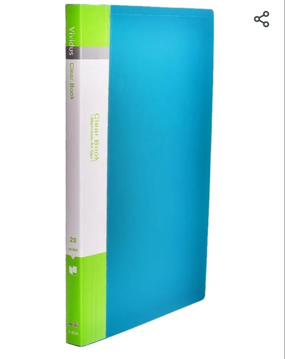 Sumiran Stationery 20 Pocket Multicoloured A3 Size Clear Book To Keep Documents Separately